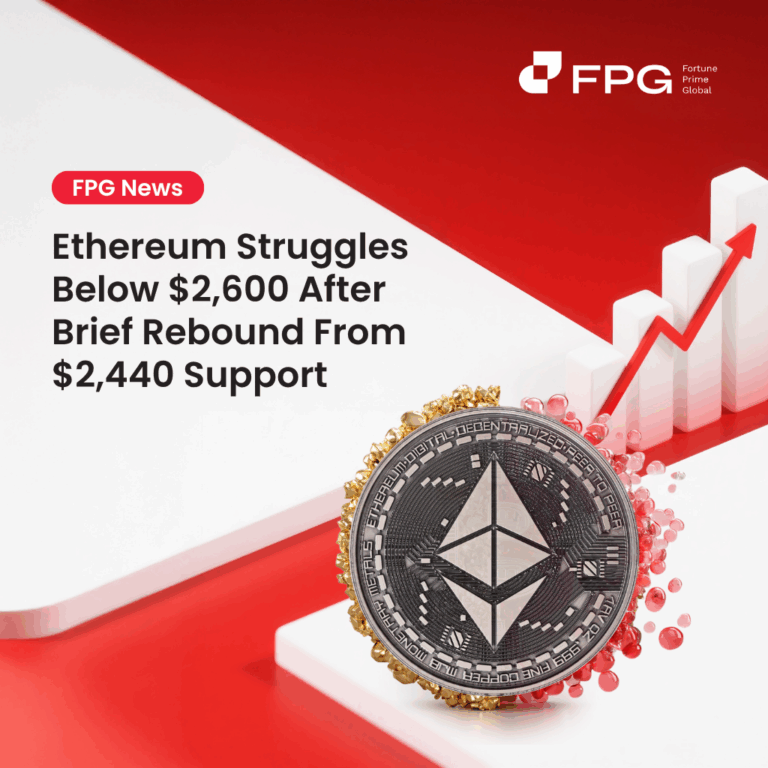 Ethereum Struggles Below $2,600 After Brief Rebound From $2,440 Support